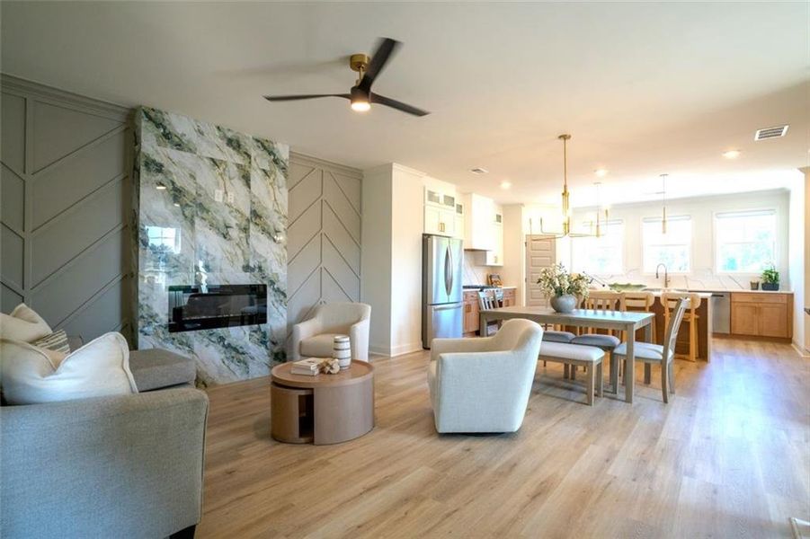 Furnished interior view inside a new home in , Cumming (Image 6).