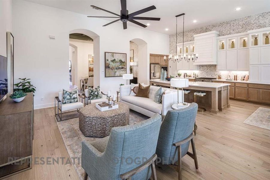 Furnished interior view inside a new home in Sandbrock Ranch, Aubrey (Image 18).