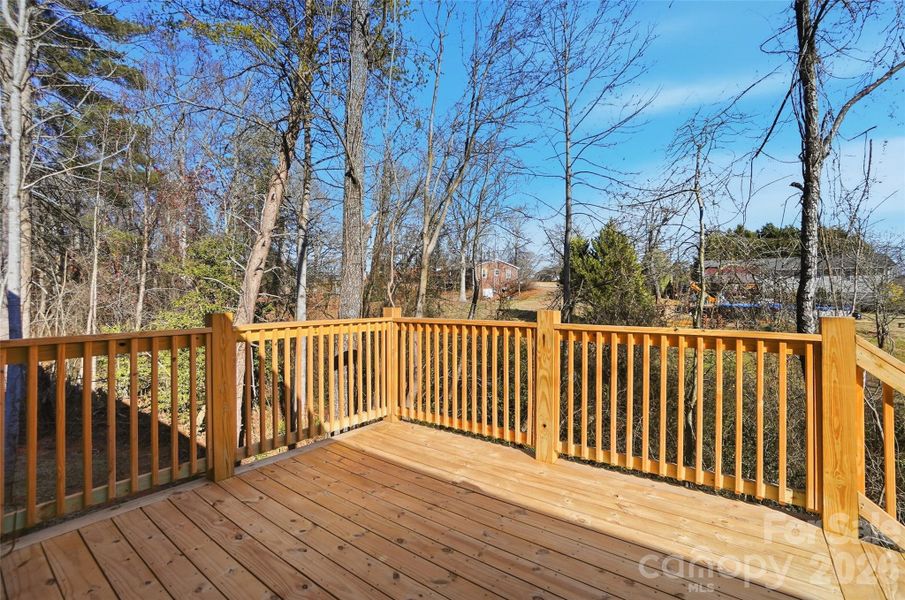 Exterior details and patio area of a home in , Hickory (Image 3).