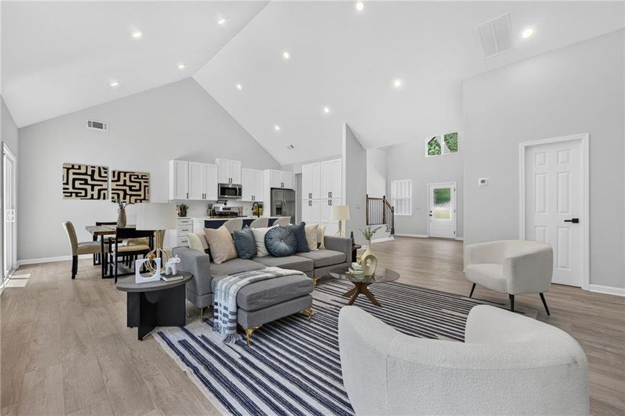 Furnished interior view inside a new home in , Griffin (Image 34).