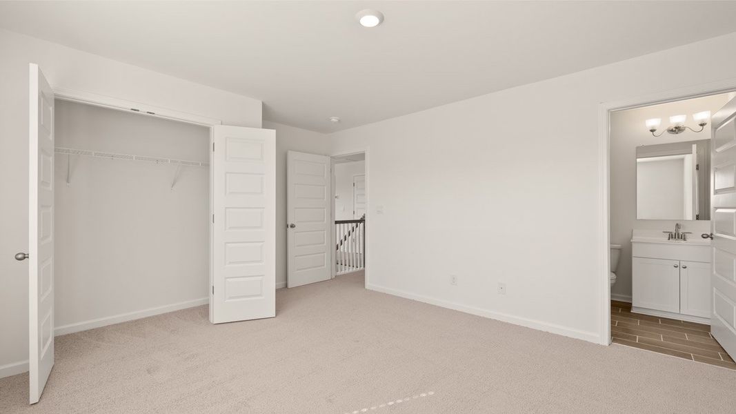 Representative unfurnished interior of a home built from the Edison by D.R. Horton in Westland, Bogart (Image 36).
