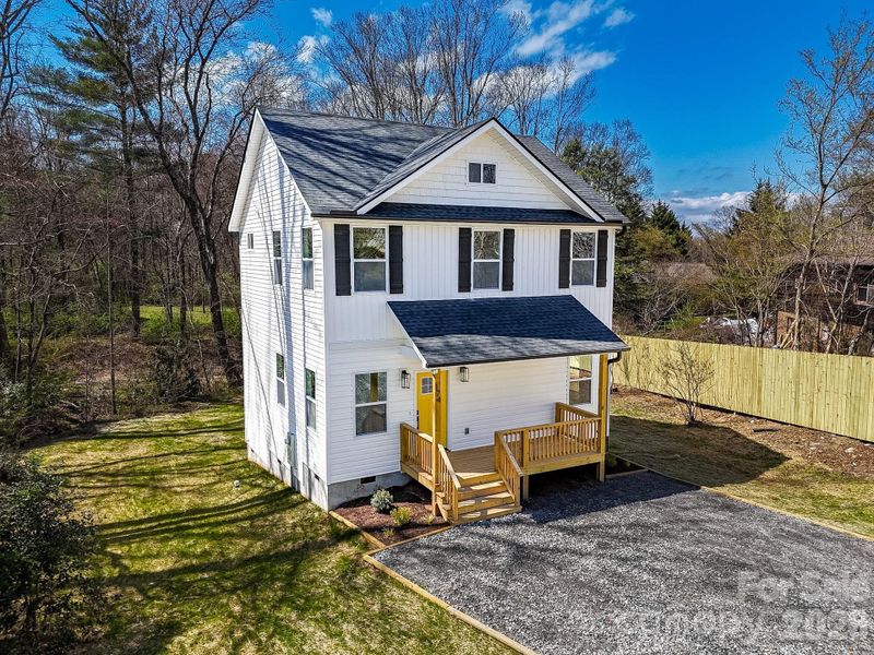 Exterior details and patio area of a home in , Hendersonville (Image 25).