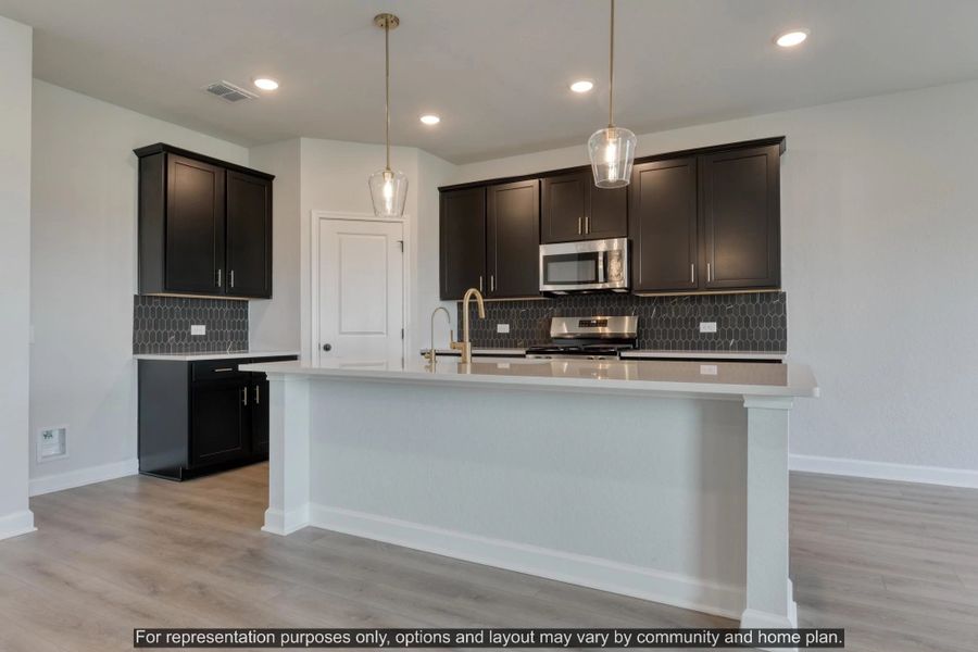 Furnished interior view inside a new home in The Wilder, Adkins (Image 6).