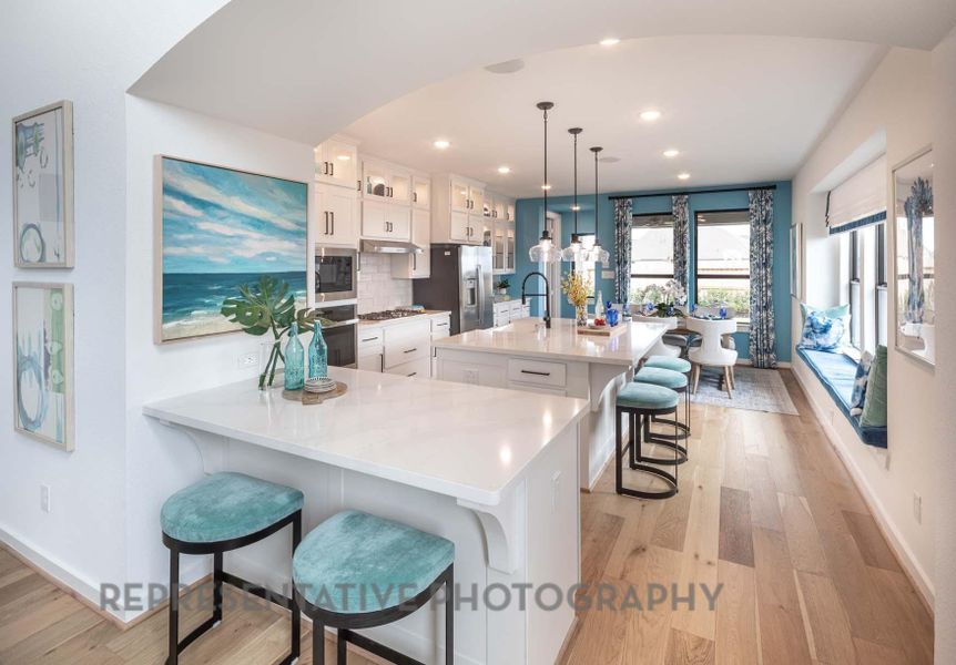 Furnished interior view inside a new home in Pomona, Manvel (Image 5).