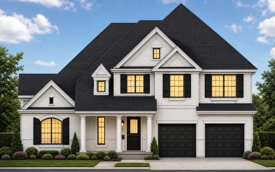 Representative exterior photo of a completed home built from the Hartford II by Grand Homes in Dominion of Pleasant Valley, Wylie, TX (Image 20).