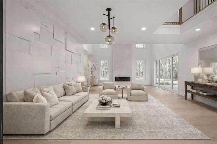 Furnished interior view inside a new home in , Conyers (Image 14).