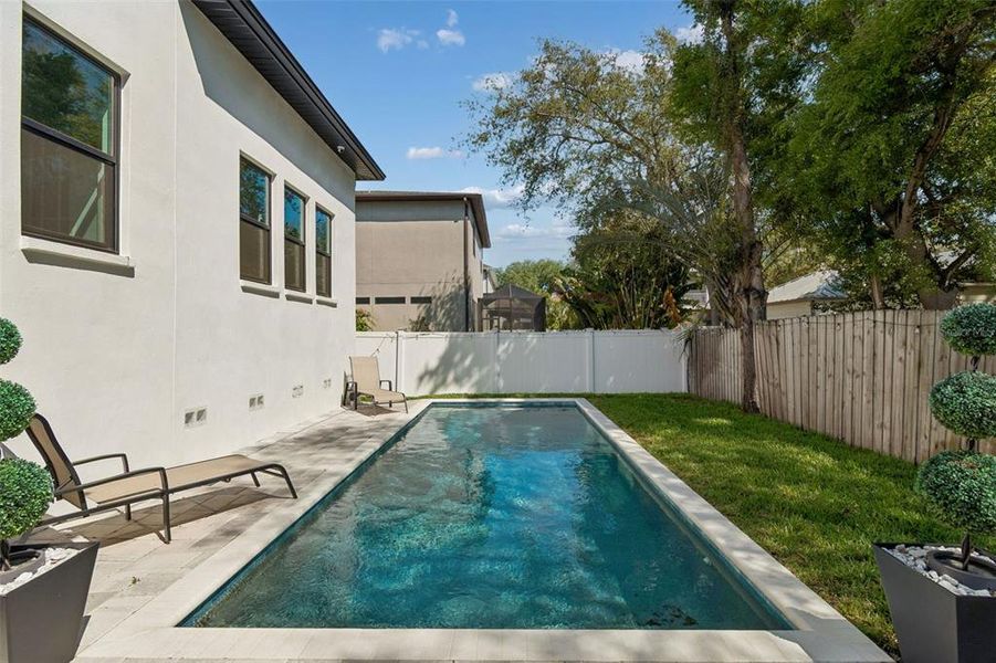 Exterior details and patio area of a home in , Tampa (Image 3). Exterior details and patio area of a home in , Tampa (Image 3).