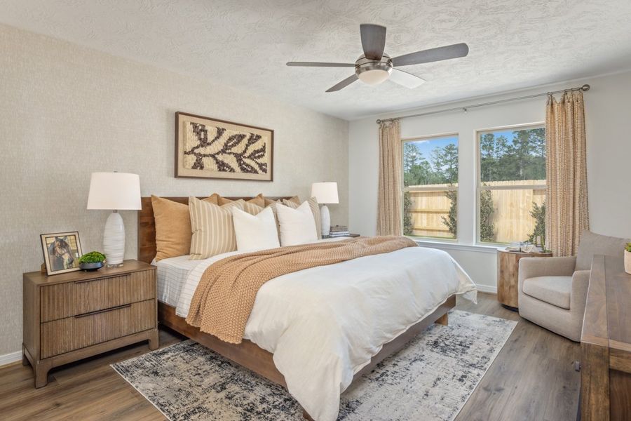 Representative furnished interior of a home built from the 1549 Modeled by KB Home in Madera Trails, New Caney (Image 9). Representative furnished interior of a home built from the 1549 Modeled by KB Home in Madera Trails, New Caney (Image 9).