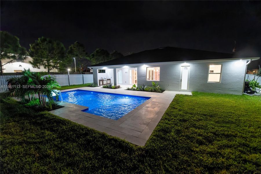 Exterior details and patio area of a home in , Cape Coral (Image 32).