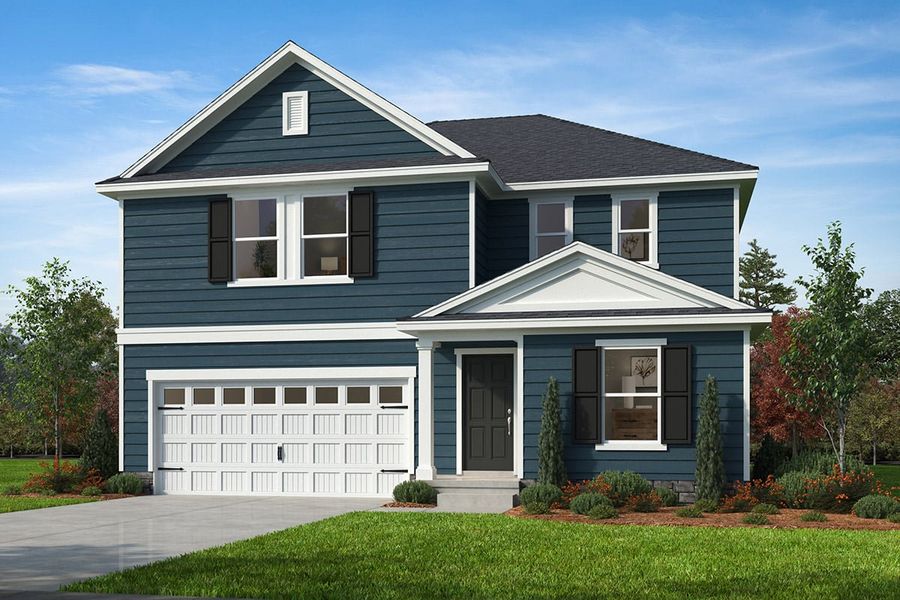 Representative exterior photo of a completed home built from the 2723 by KB Home in Gatsby Station, Raleigh, NC (Image 6).