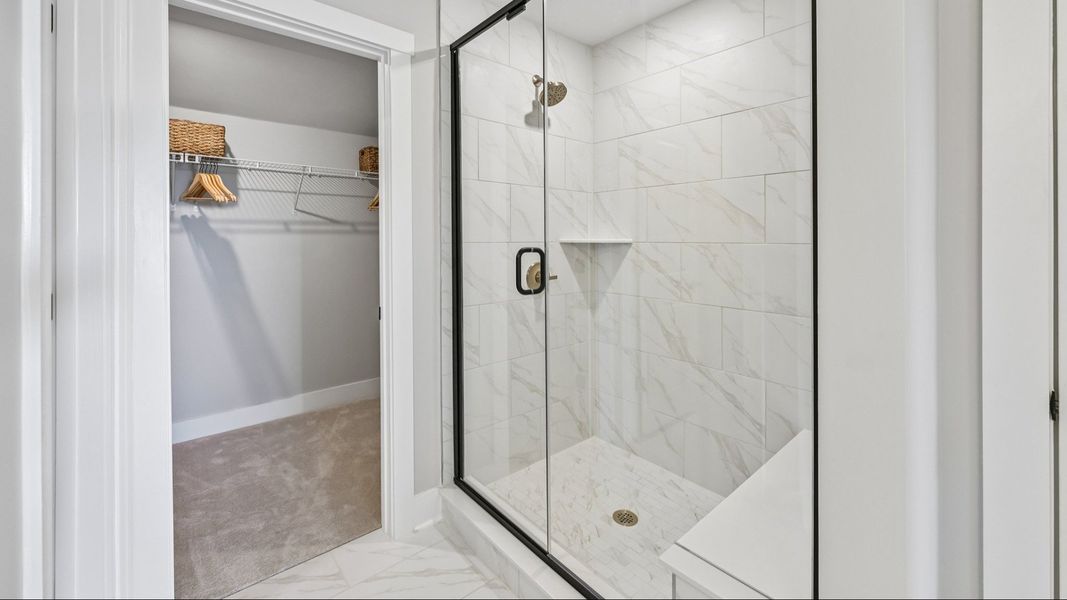 The Jordan Plan by DRB Homes in Farms at Bellingham, Mooresville, NC - Primary Bathroom The Jordan Plan by DRB Homes in Farms at Bellingham, Mooresville, NC - Primary Bathroom