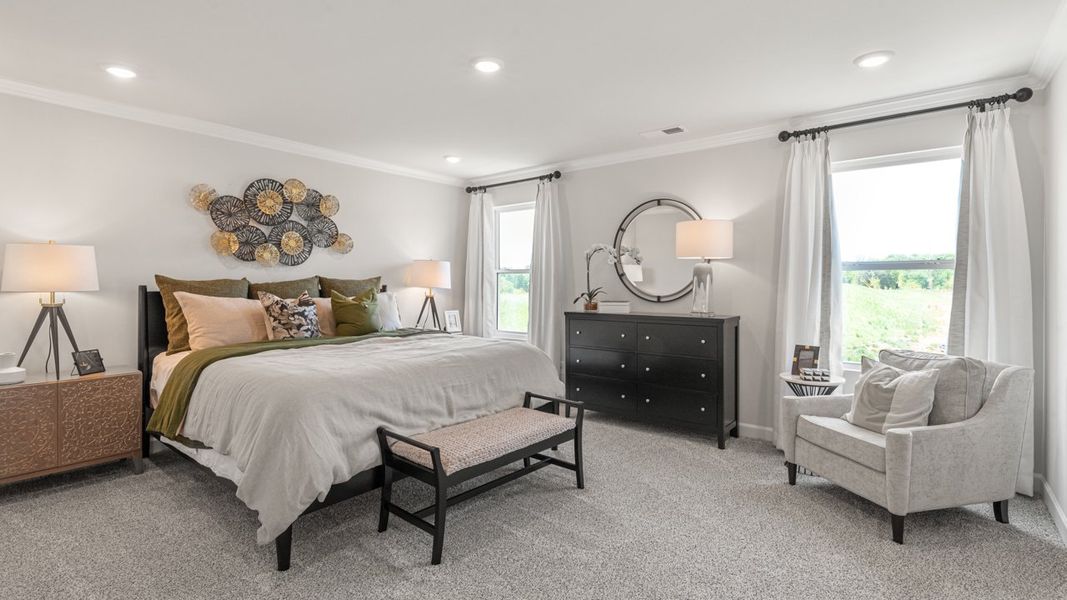 Representative furnished interior of a home built from the Johnson by Meritage Homes in Riverwood Farm, Piedmont (Image 17).
