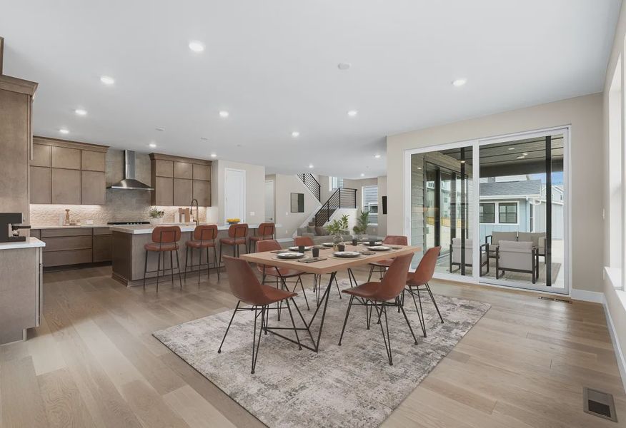 Homesite 230 Dining, Kitchen + Great Room - Virtually Staged - 6 of 17