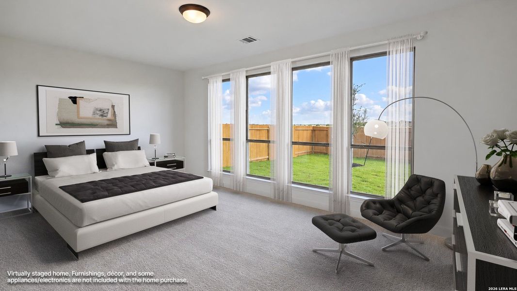 Furnished interior view inside a new home in Meadows of Mill Creek, Seguin (Image 7).
