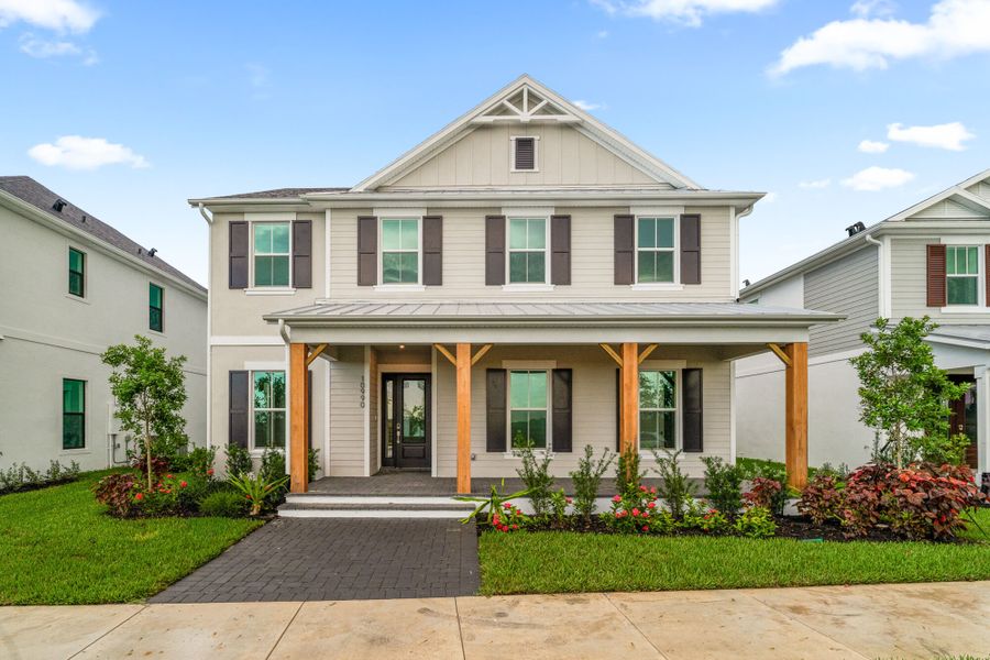 Representative exterior photo of a completed home built from the Bellis by Mattamy Homes in Newfield, Palm City, FL (Image 17).