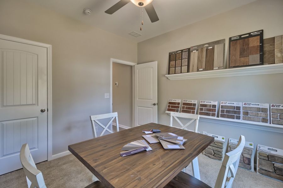 Representative furnished interior of a home built from the Wisteria II by Great Southern Homes in Briarfield, Conway (Image 22).