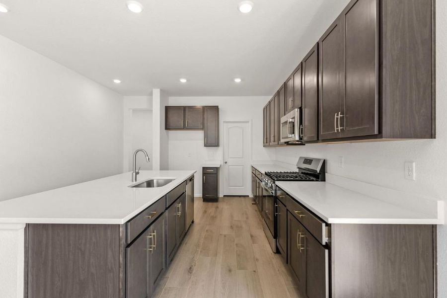 Furnished interior view inside a new home in Bennett Crossing Reserve, Bennett (Image 3).