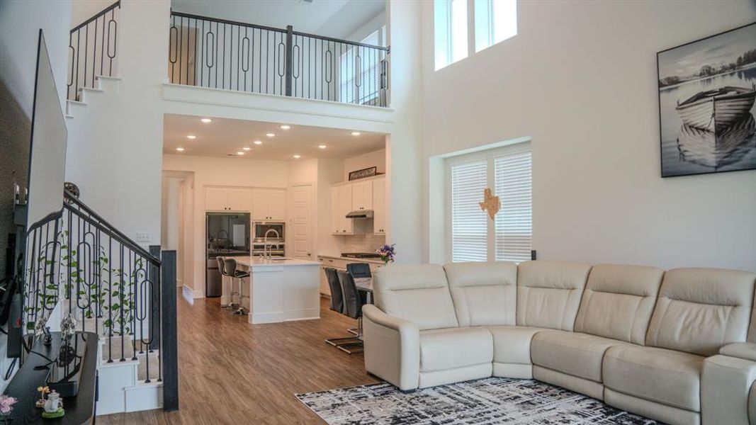 Furnished interior view inside a new home in Sandbrock Ranch, Aubrey (Image 11). Furnished interior view inside a new home in Sandbrock Ranch, Aubrey (Image 11).