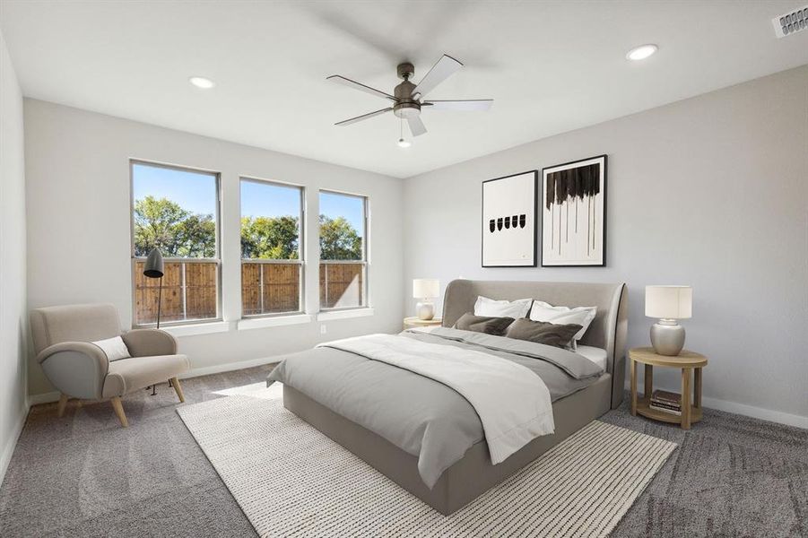 Primary Suite in the Morrison home plan by Trophy Signature Homes – REPRESENTATIVE PHOTO Primary Suite in the Morrison home plan by Trophy Signature Homes – REPRESENTATIVE PHOTO