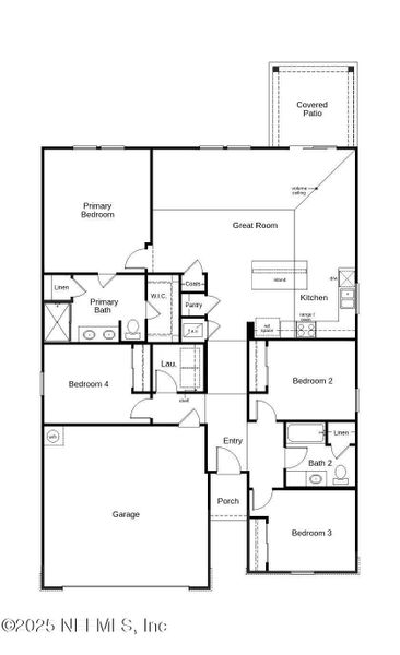 2D floor plan layout of this home in , Jacksonville, FL (Image 3).