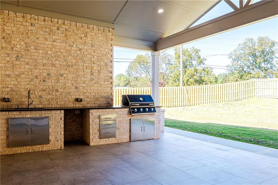 Exterior details and patio area of a home in , Grayson (Image 33).