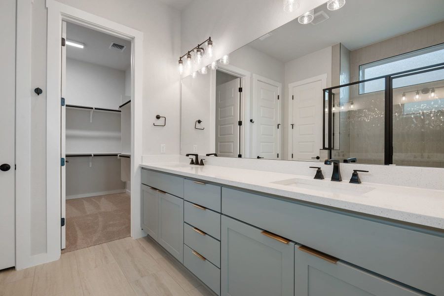 Furnished interior view inside a new home in Lagos Reserve, Manor (Image 14). Furnished interior view inside a new home in Lagos Reserve, Manor (Image 14).