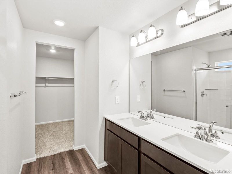 Furnished interior view inside a new home in Buffalo Highlands: The Flora Collection, Commerce City (Image 5).