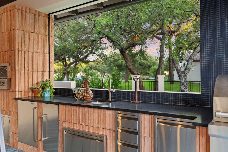 Exterior details and patio area of a home in , Horseshoe Bay (Image 21). Exterior details and patio area of a home in , Horseshoe Bay (Image 21).