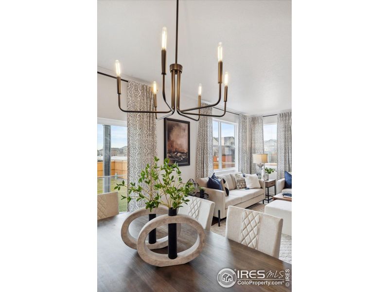 Furnished interior view inside a new home in Vista Meadows, Fort Lupton (Image 10).