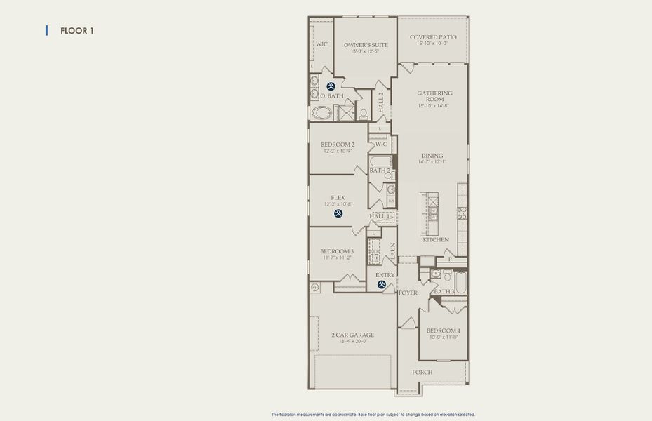 Haskell Floor Plan, Quick Move-In Home, Floor 1