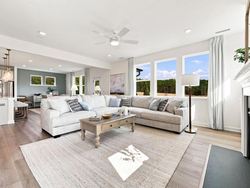 Furnished interior view inside a new home in Addison West, Holly Springs (Image 7). Furnished interior view inside a new home in Addison West, Holly Springs (Image 7).