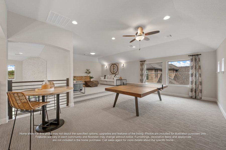 Furnished interior view inside a new home in Valor Estates, Temple (Image 12).