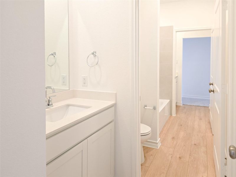 Furnished interior view inside a new home in Lively Ranch: Brookstone Collection, Georgetown (Image 12). Furnished interior view inside a new home in Lively Ranch: Brookstone Collection, Georgetown (Image 12).