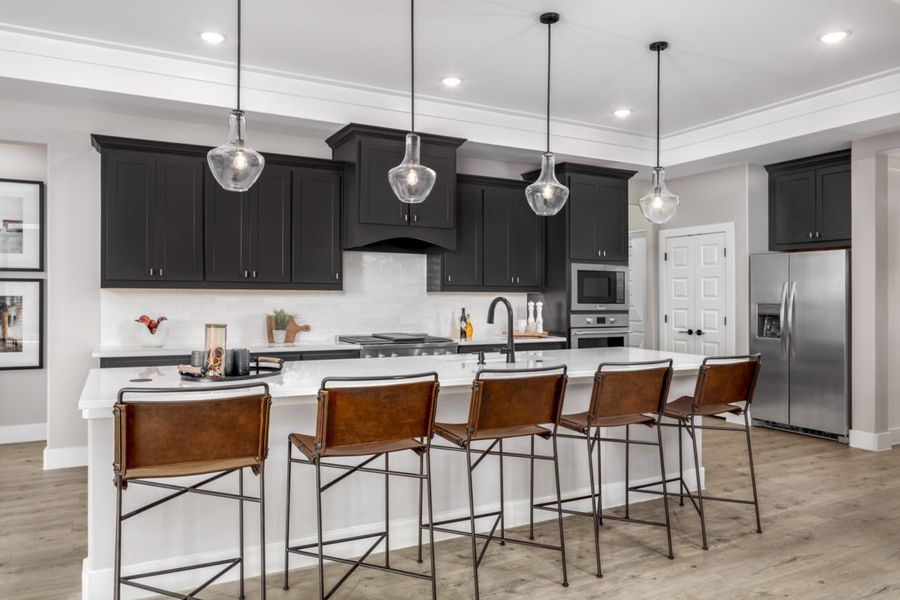 Representative furnished interior of a home built from the Verona by Ladera Texas in Ladera Prosper, Prosper (Image 5).