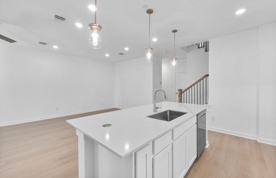 Furnished interior view inside a new home in Monarch on Main, Round Rock (Image 7).