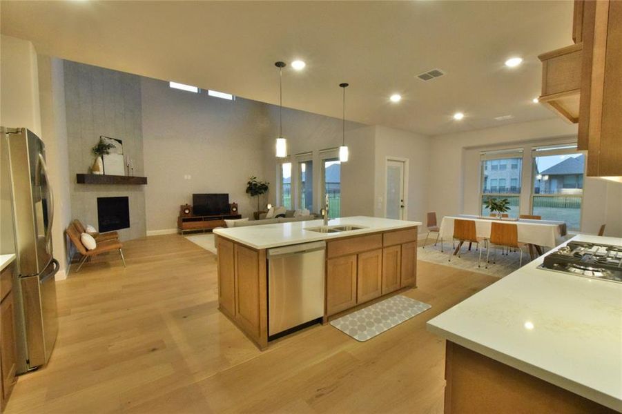 Furnished interior view inside a new home in Abe's Landing, Granbury (Image 26).