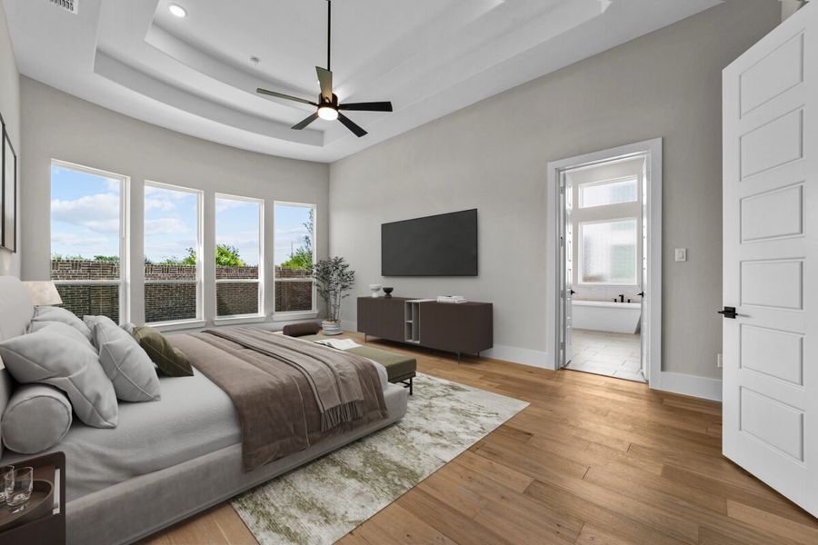 Representative furnished interior of a home built from the Venetian by Landon Homes in Signature 74s, Frisco (Image 7).