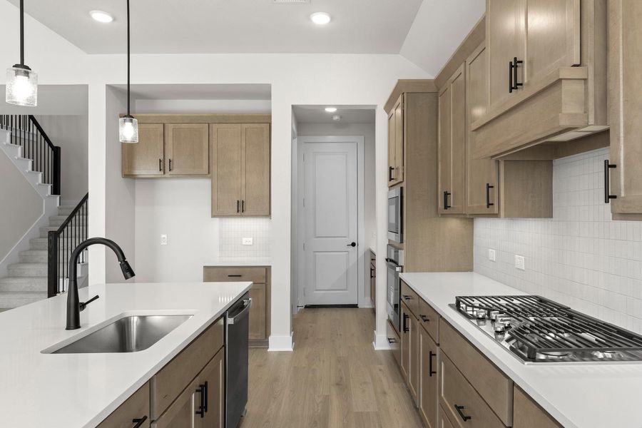 Furnished interior view inside a new home in Inspiration Collection 60 at Painted Tree, McKinney (Image 7). Furnished interior view inside a new home in Inspiration Collection 60 at Painted Tree, McKinney (Image 7).