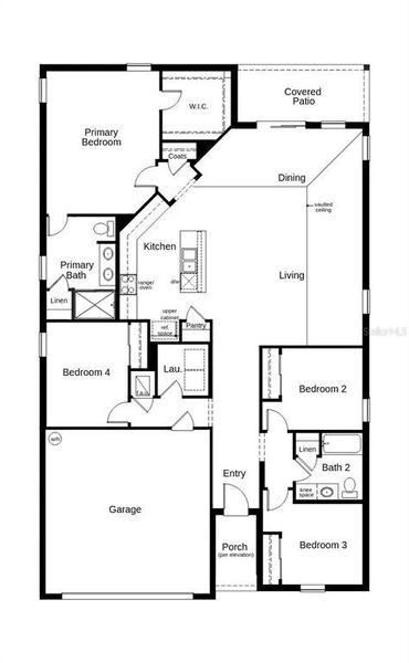 2D floor plan layout of this home in Cameron Preserve, Sanford, FL (Image 2). 2D floor plan layout of this home in Cameron Preserve, Sanford, FL (Image 2).