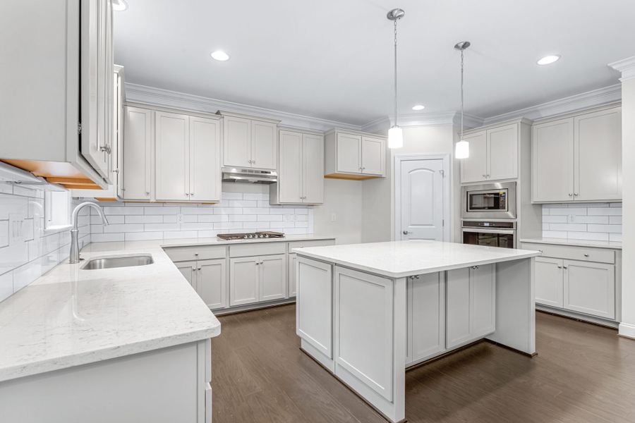 Representative furnished interior of a home built from the Kendall Lux by Keystone Homes NC in Weybridge, Burlington (Image 11).