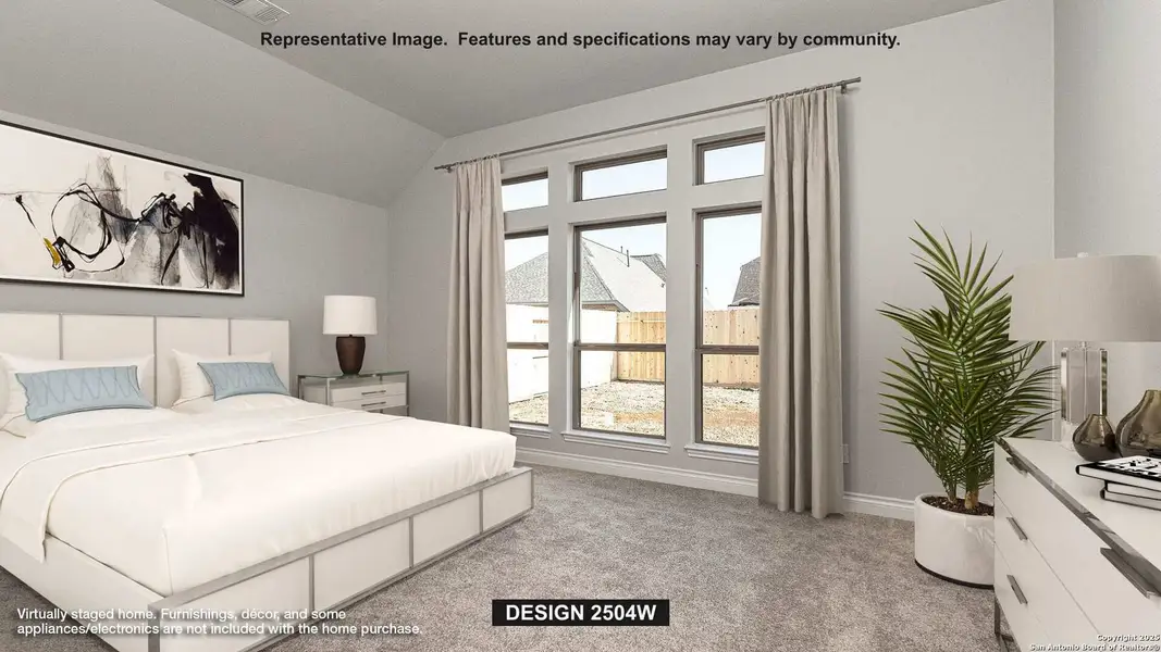 Furnished interior view inside a new home in Meadows Of Mill Creek 50', Seguin (Image 7).