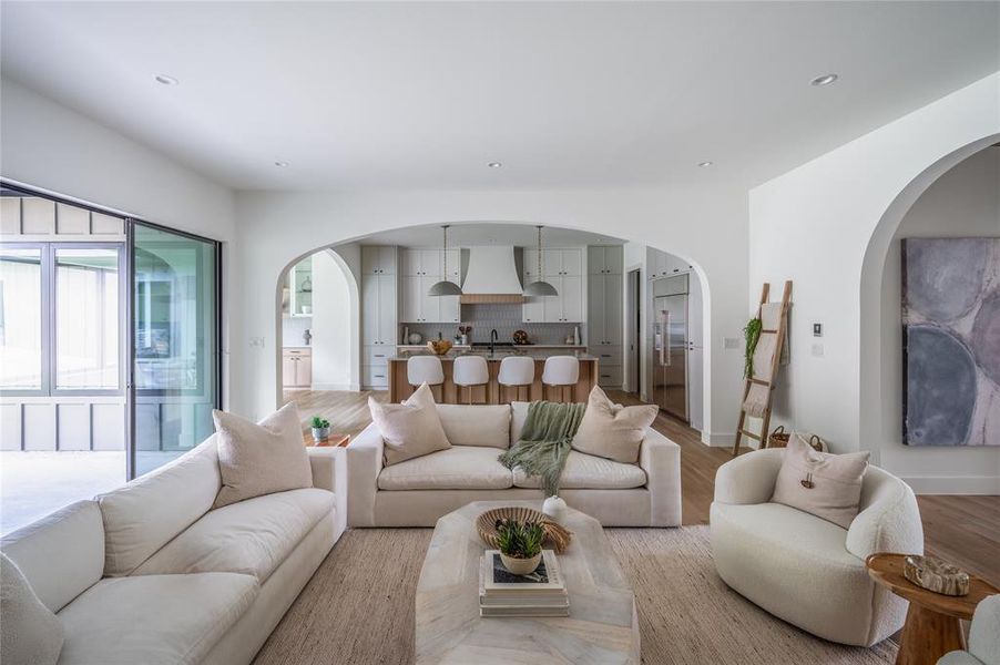 Furnished interior view inside a new home in , Dallas (Image 15).