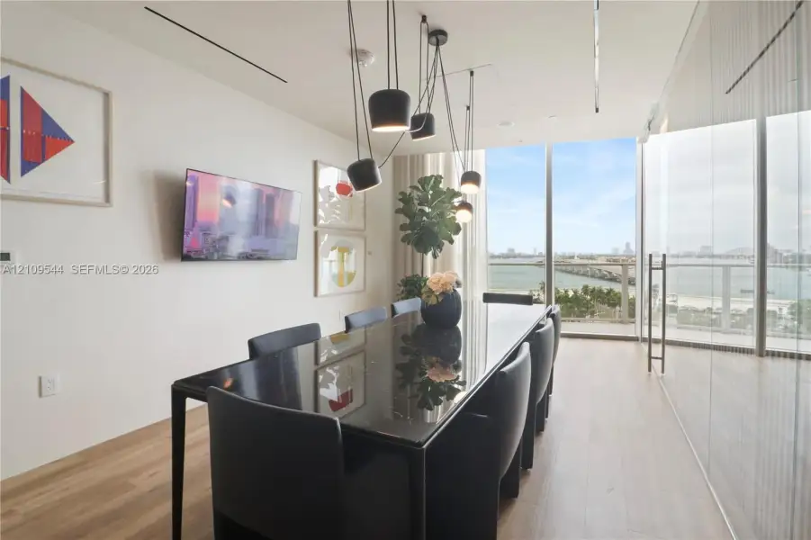 Furnished interior view inside a new home in , Miami (Image 10).