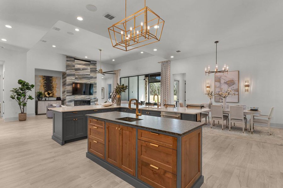 Furnished interior view inside a new home in Belle Oaks, Bulverde (Image 13).