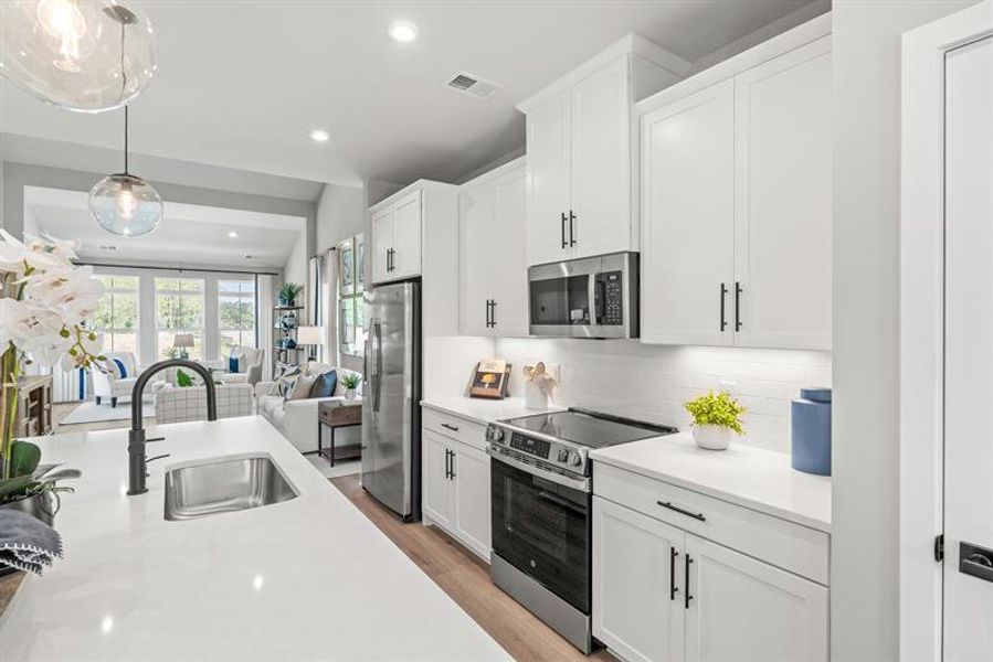 Representative furnished interior of a home built from the Bethany Duet by Ryan Homes in Royal Oaks Villas, Hardeeville (Image 5).