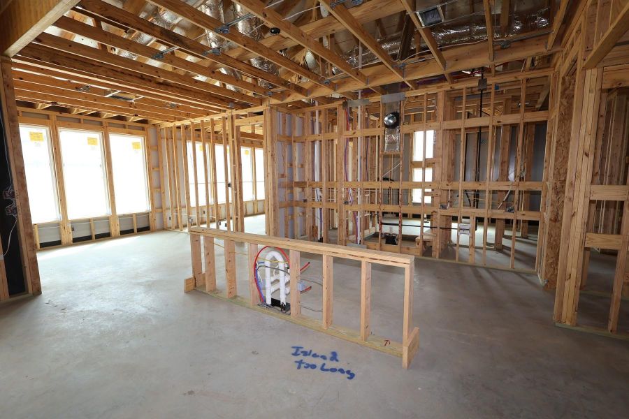 In-progress construction of a new home in Dunham Pointe, Cypress, TX (Image 17).