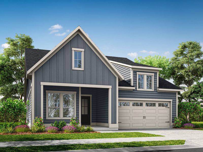 Representative exterior photo of a completed home built from the Sandy Lane by Tri Pointe Homes in The Pines Collection at Serenity, Fuquay Varina, NC (Image 20).