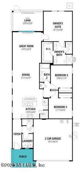 2D floor plan layout of this home in RiverTown - Forest, St. Johns, FL (Image 2). 2D floor plan layout of this home in RiverTown - Forest, St. Johns, FL (Image 2).