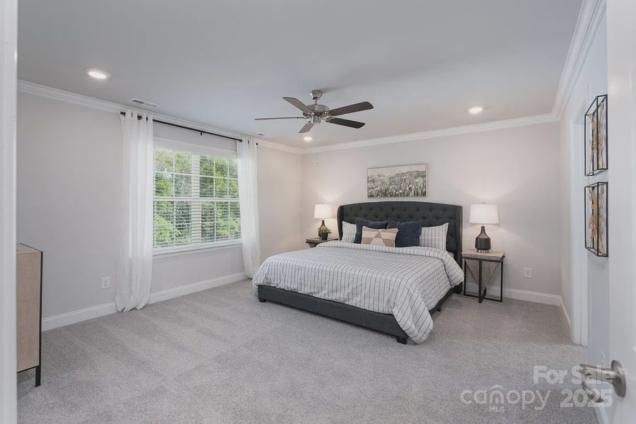 Furnished interior view inside a new home in Pine Trace, Gastonia (Image 16). Furnished interior view inside a new home in Pine Trace, Gastonia (Image 16).