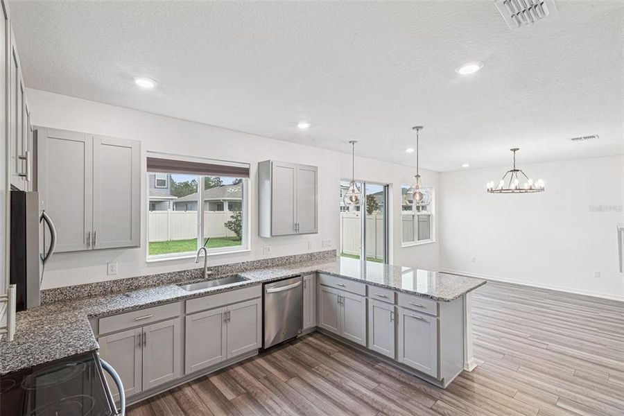 Furnished interior view inside a new home in , Clermont (Image 12). Furnished interior view inside a new home in , Clermont (Image 12).